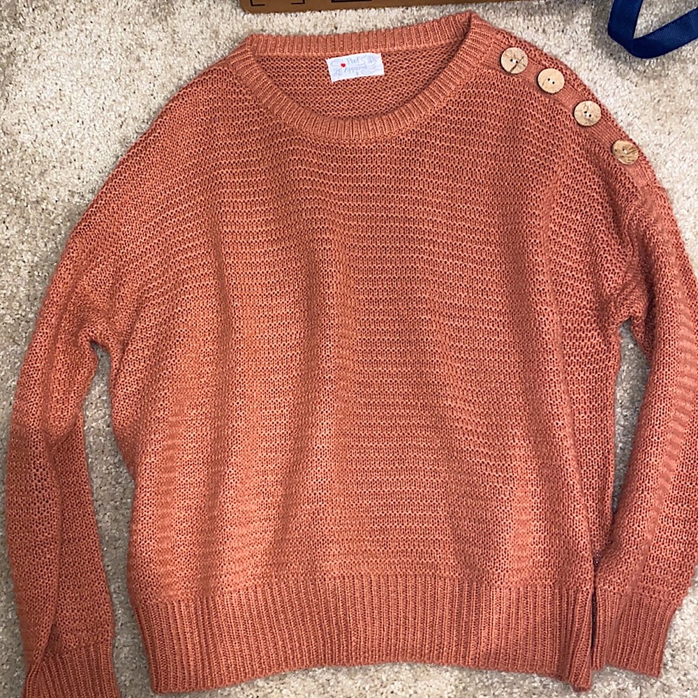 Girls orange sweater